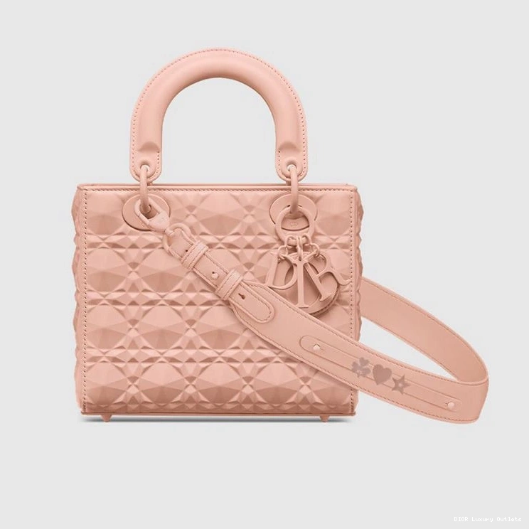 Cheap Motif Dior Cannage Bag Ultramatte My ABCDior Diamond Pink Lady with Calfskin 0724 Luxury